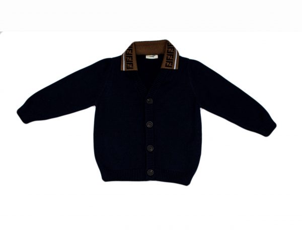 Fendi - Cardigan con colletto per neonato