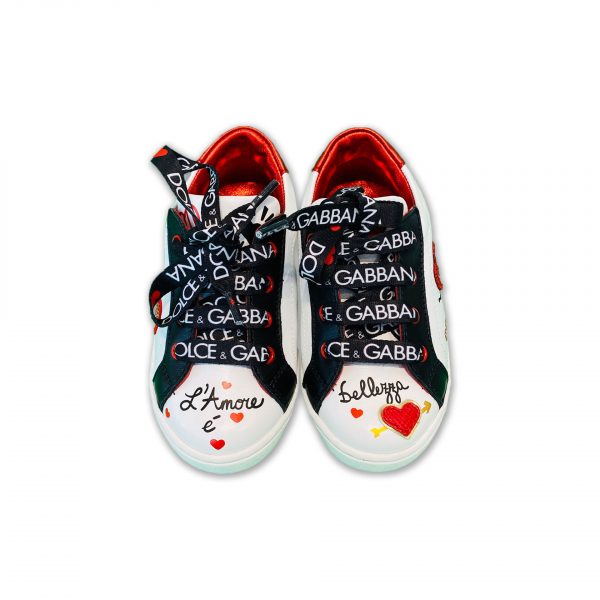 D&G - Sneakers con fantasie bimba