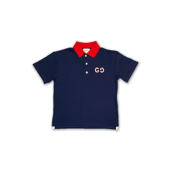 Gucci - Polo blu bimbo