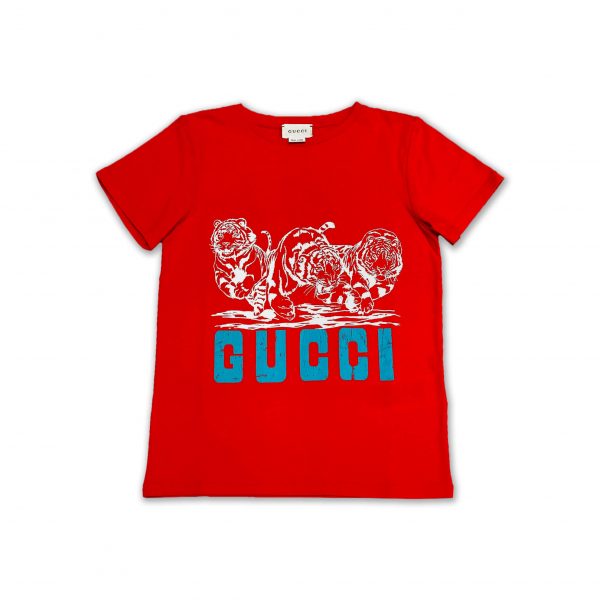 Gucci - T-shirt rossa bimbo