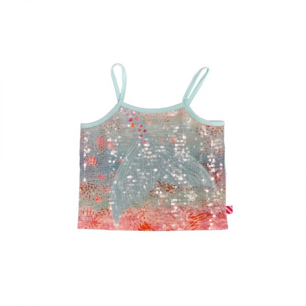 CANOTTA PAILLETTES MULTICOLOR