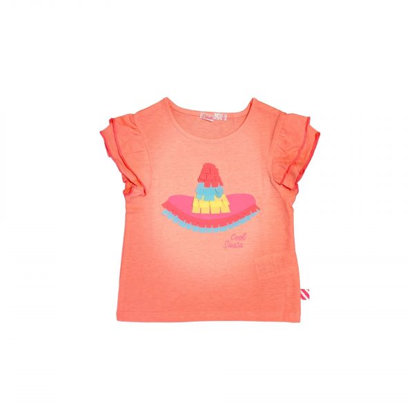 T SHIRT SOMBRERO ORANGE FLUO