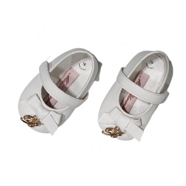 BALLERINA CON FIOCCHETTO LOGO ORO