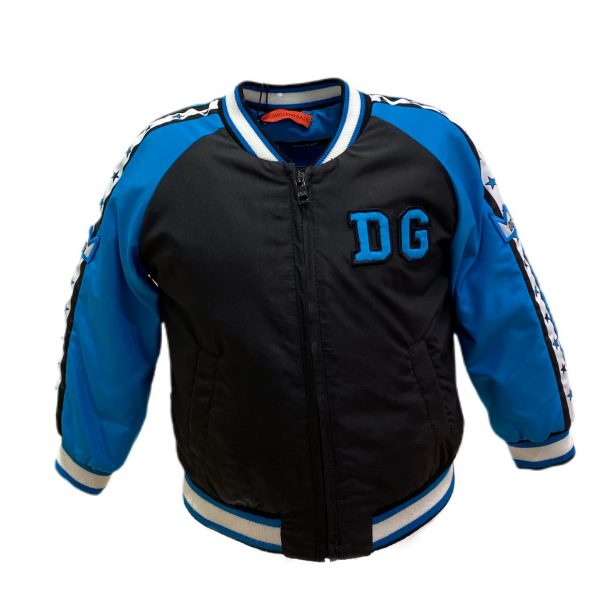 D&G - Giubbino Royals nero e blu per neonato