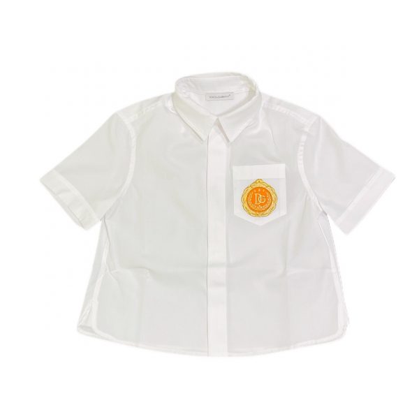 CAMICIA MANICA CORTA LOGO CON TASCHINO