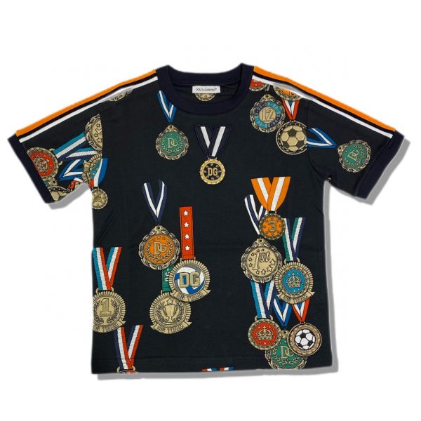 D&G - T-shirt con stampa medaglie bimbo