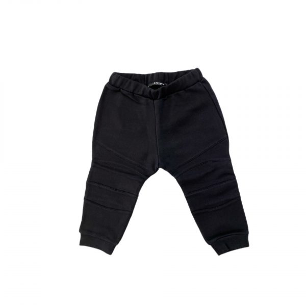 Balmain - Pantalone felpato con logo posteriore per neonato