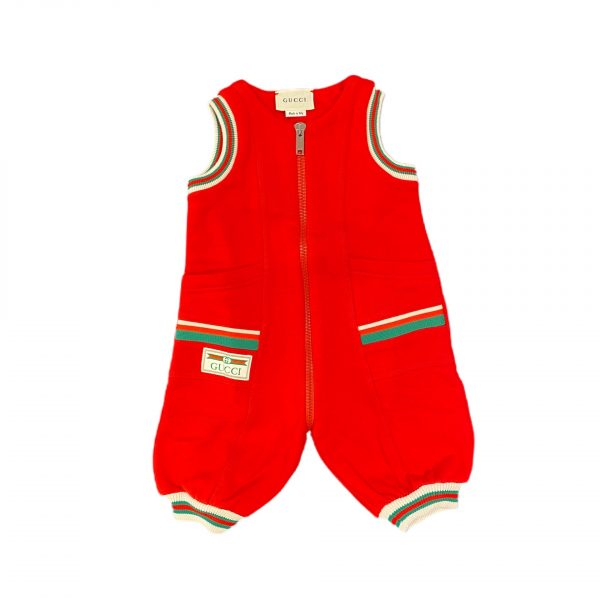 Gucci - Salopette baby boy rossa per neonato