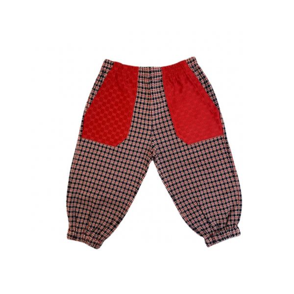Gucci - Pantalone con tasche rosse per neonato