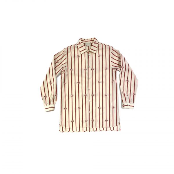 Gucci - Camicia in cotone rigata bimbi