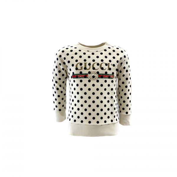 Gucci - Felpa a pois bimba