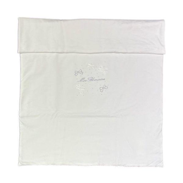 COPERTA IN CINIGLIA LOGO RICAMO E STRASS