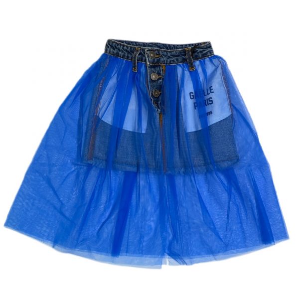 Gaelle - Gonna in jeans con tulle bimba