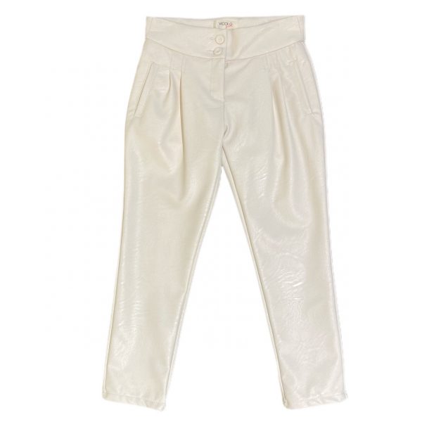 PANTALONE ECOPELLE VITA ALTA