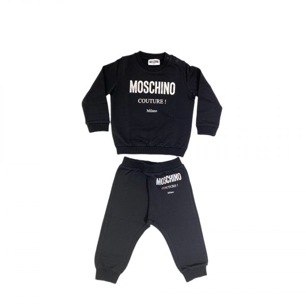 COMPLETO PANTALONE+FELPA LOGO SPECCHIATO