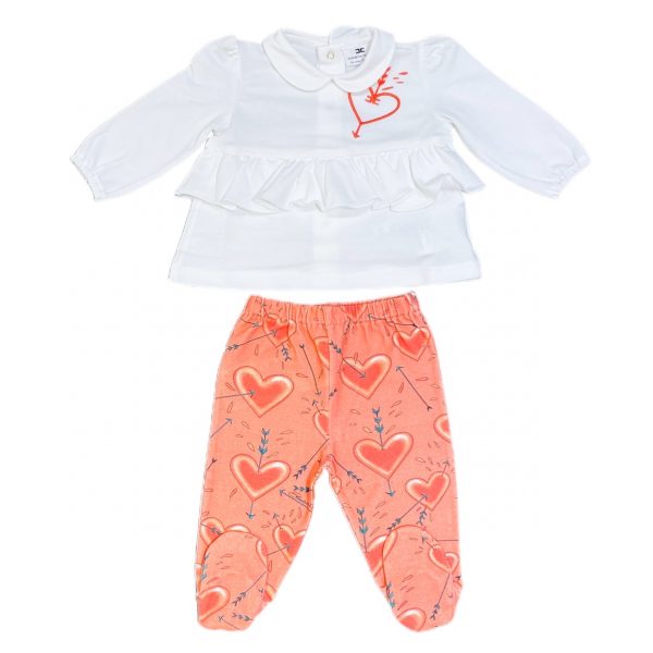 TUTINA COMPLETO 2 PZ PANTALONCINO CON PIEDINO