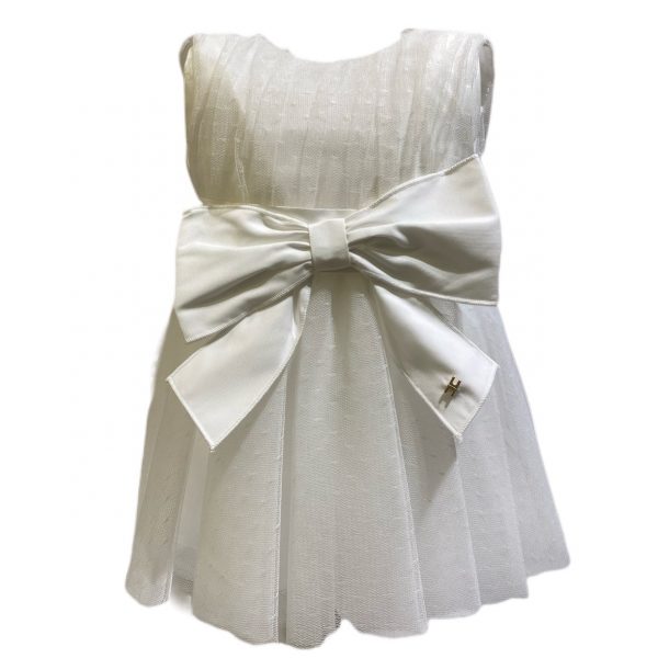 ABITO IN TULLE SMANICATO