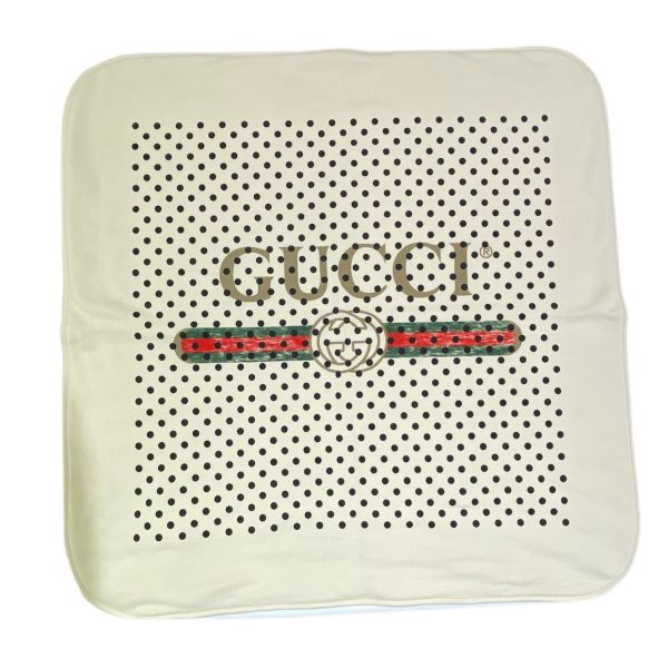 Gucci -  Coperta a pois Gucci web per neonati
