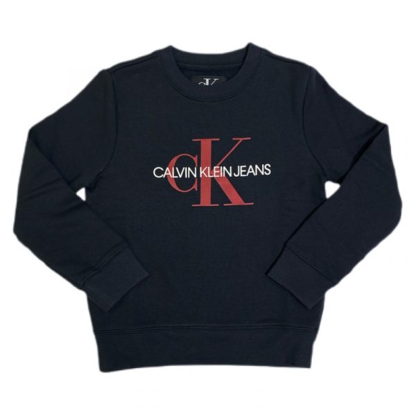 Calvin Klein - Felpa girocollo bimbi