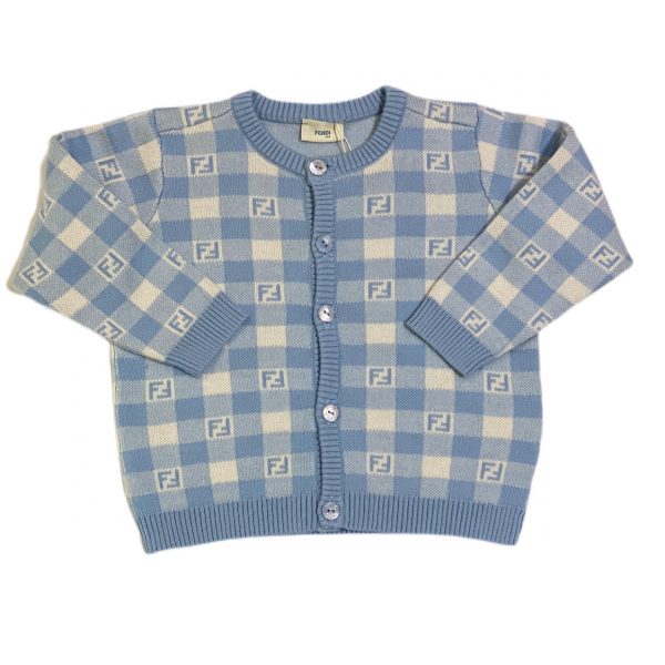 Fendi - Cardigan con logo per neonato