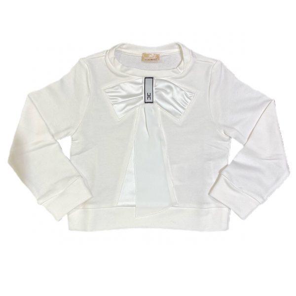 Elisabetta Franchi - Felpa fiocco centrale bimba
