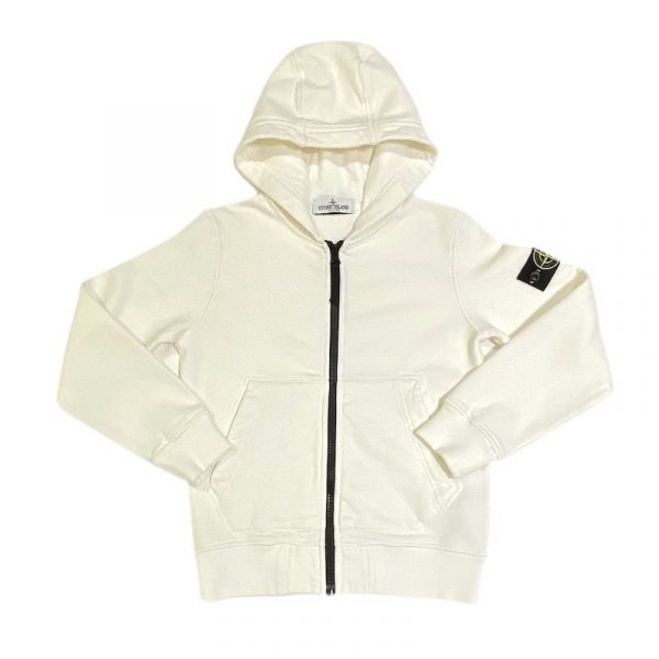 Stone Island - Felpa con zip e cappuccio bimbi