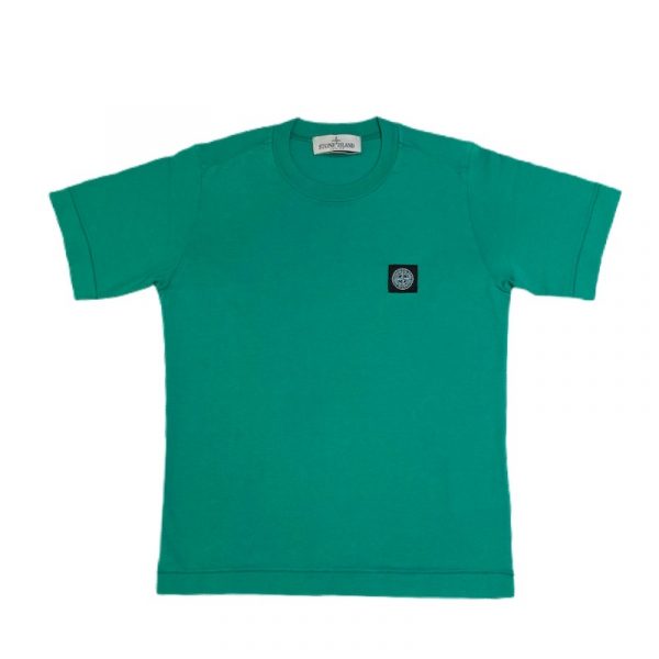 Stone Island - T-shirt manica corta logo bimbi