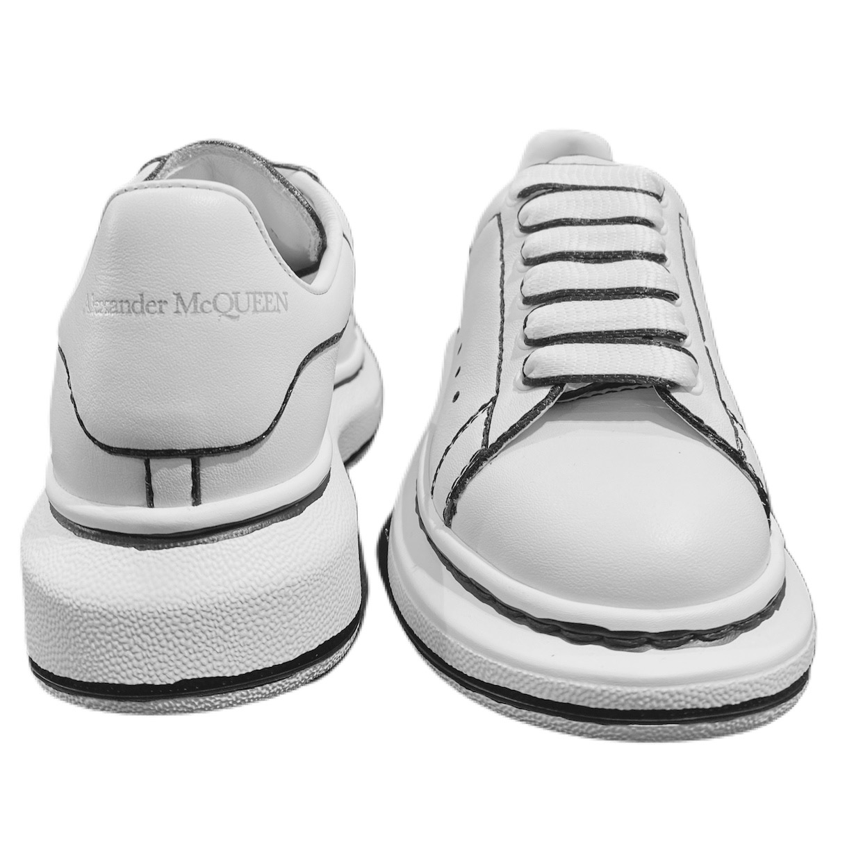 Alexander McQueen - Sneakers dipinta a mano in pelle Limited Edition bimba  - C'era una volta