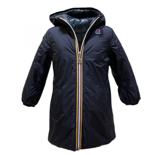 K-way Piumino reversibile lungo bimba