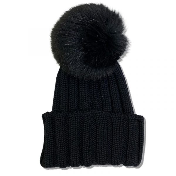 Catya - Cappello con Pon pon in pelliccia