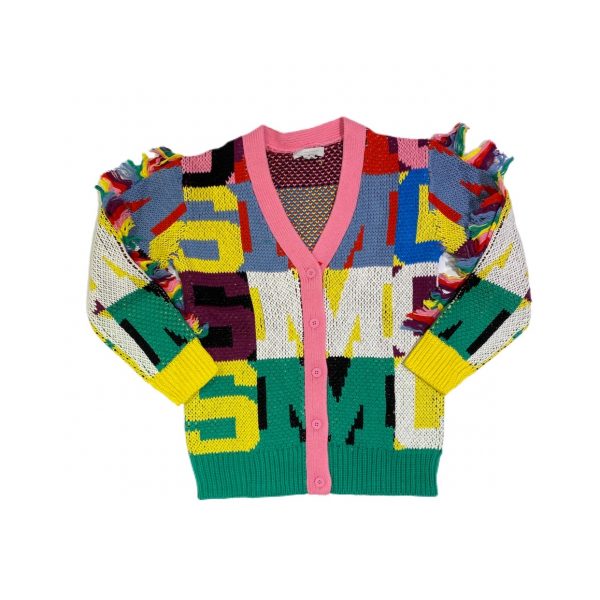 Stella McCartney - Cardigan con frange bimba