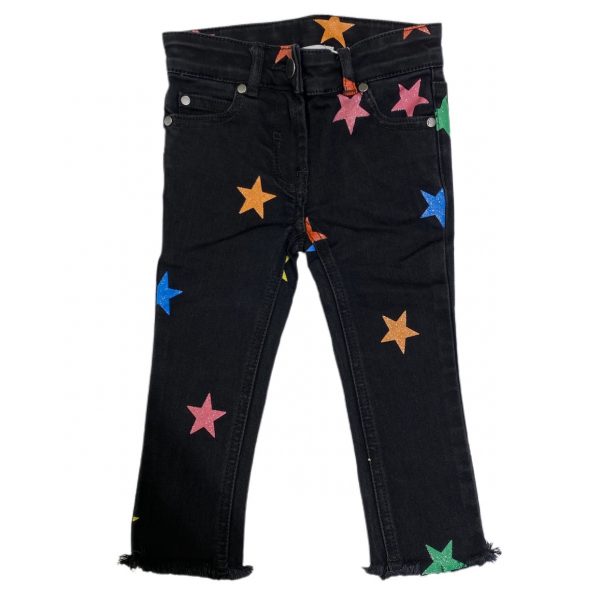 JEANS SKINNY CON STELLE GLITTER
