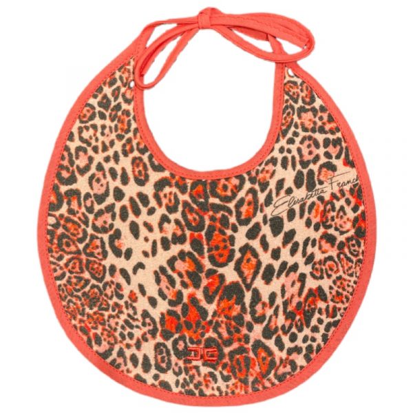 Elisabetta Franchi - Bavetta logo maculata per neonata