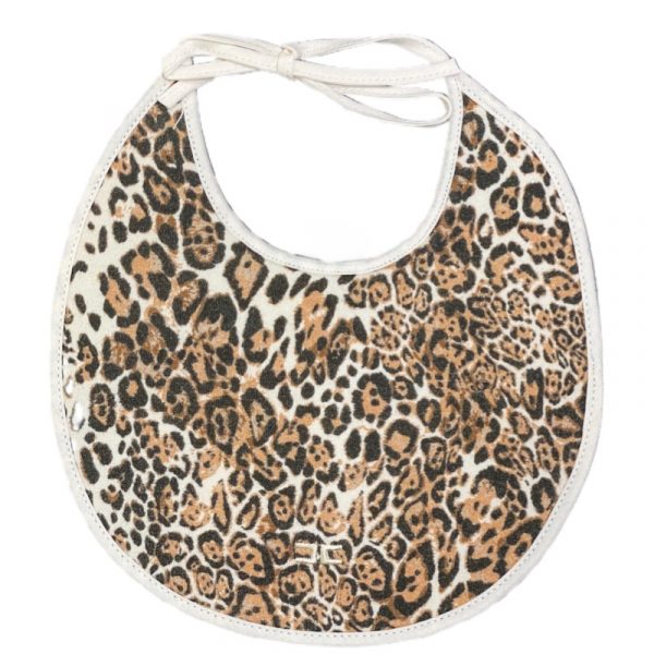 Elisabetta Franchi - Bavetta maculata beige per neonata