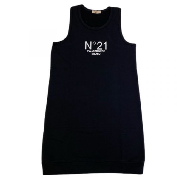 N21 - Abito smanicato nero bimba
