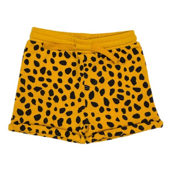 Stella McCartney - Short in cotone giallo ocra bimbo