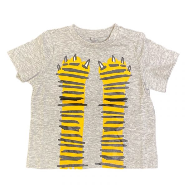 Stella McCartney - T-shirt in cotone grigia per neonato