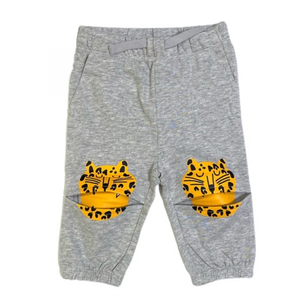 Stella McCartney - Pantaloni in cotone grigi per neonato