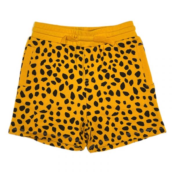 Stella McCartney - Short in cotone giallo ocra per neonato