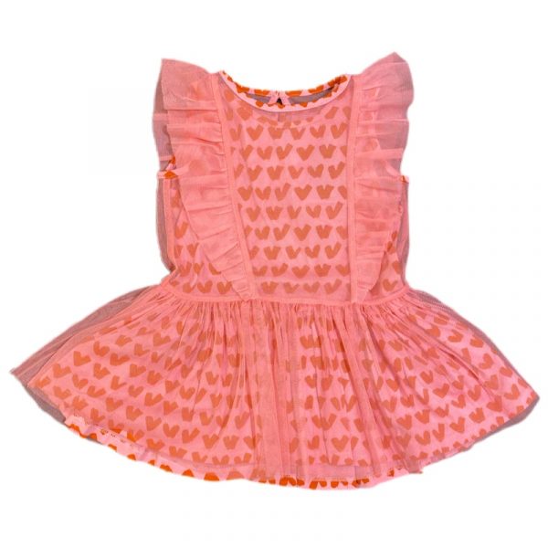Stella McCartney - Abito in tulle rosa per neonata