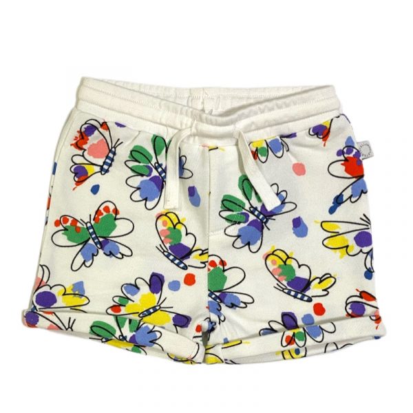 Stella McCartney - Short  in felpa bianco per neonata