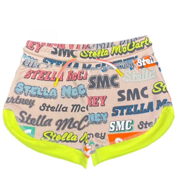 Stella McCartney - Short in cotone rosa bimba