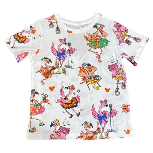 Stella McCartney - T-shirt in cotone bianca bimba