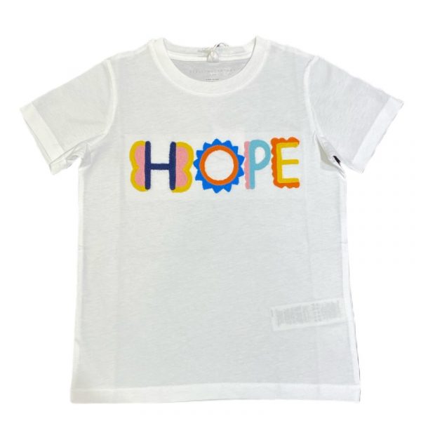 Stella McCartney - T-shirt manica corta bianca bimba