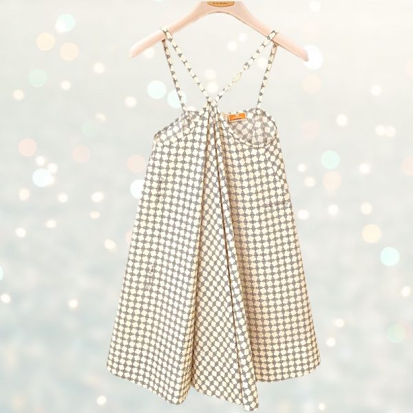 Elisabetta Franchi - Abito con staffe bianco bimba