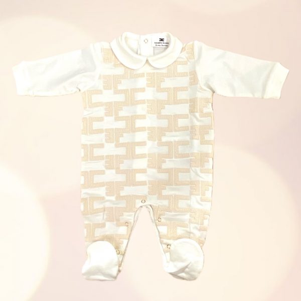 Elisabetta Franchi - Tutina neonata panna per neonata