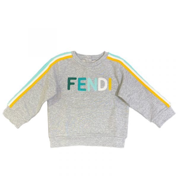 Fendi - Felpa logo color per neonato