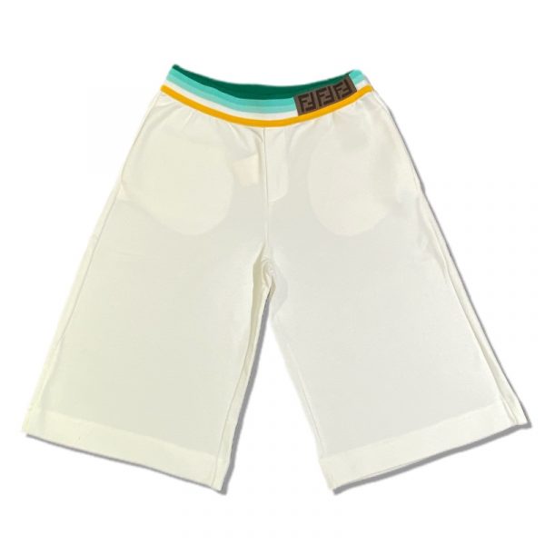 Fendi - Bermuda con logo bianco bimbi