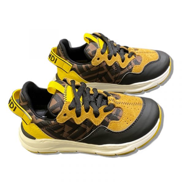 Fendi - Sneaker unisex nera bianca bimba