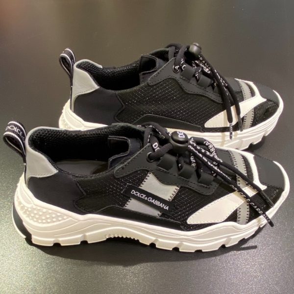 Dolce & Gabbana - Scarpa con lacci nera bimba